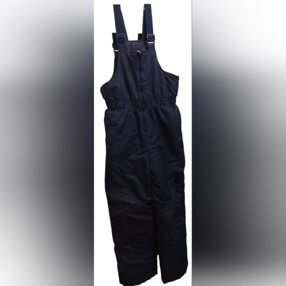 Faded Glory Navy Blue Overalls Snowsuit Size L (10-12) Kids